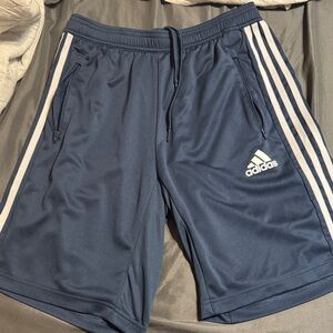 Adidas Men's Navy Blue Athletic Shorts